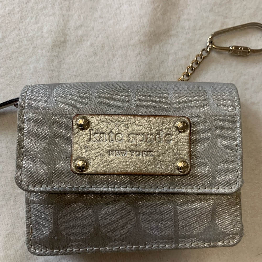 Kate Spade Metallic Silver Wallet